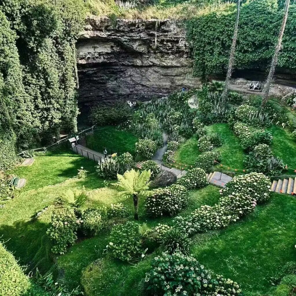 俯瞰天坑地下花园全景，南澳芒特甘比尔的秘密下沉花园