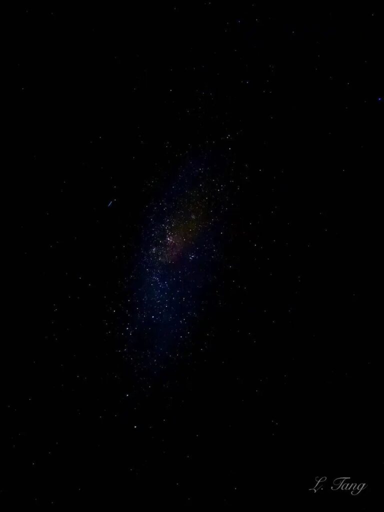 纳拉伯无人区蓝色调银河星空
